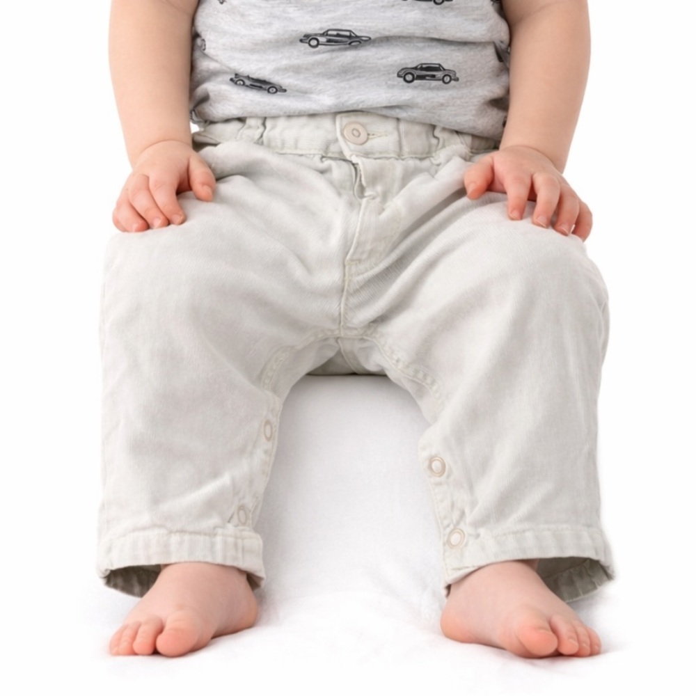 Vintage baby boy khaki snap leg pants size XL